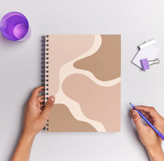 Aesthetic Brown Background Print 50 Pages Journal