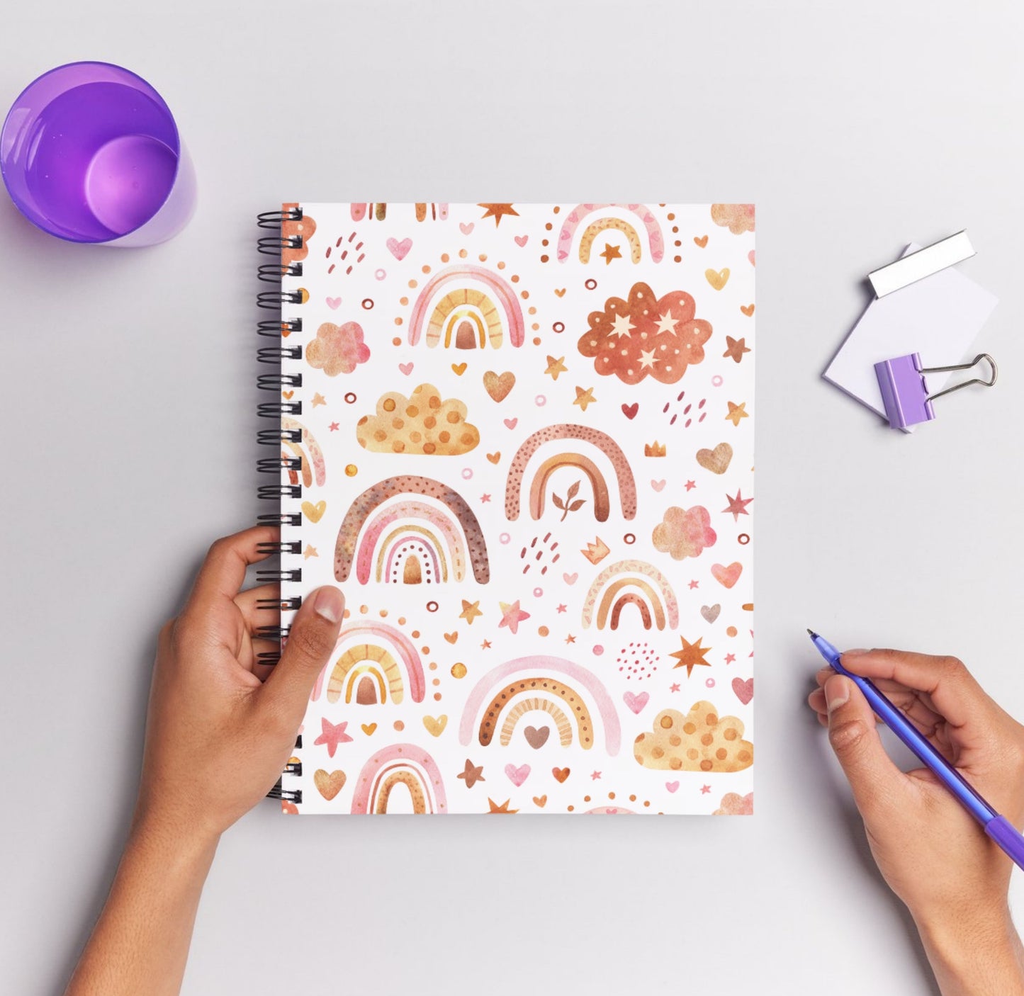 Rainbow Cloud Print 50 Pages Journal