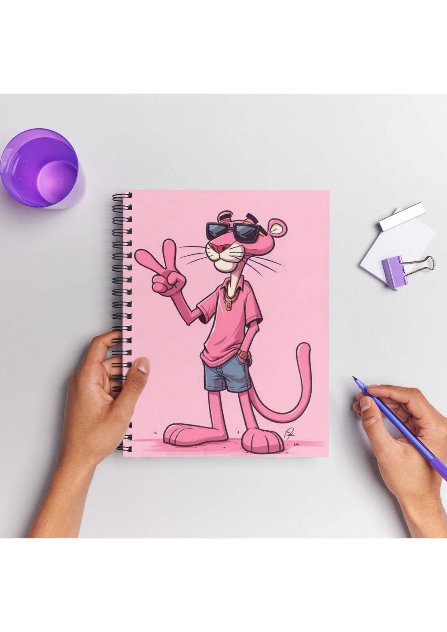 Pink Panther toon 50 Pages Notebook