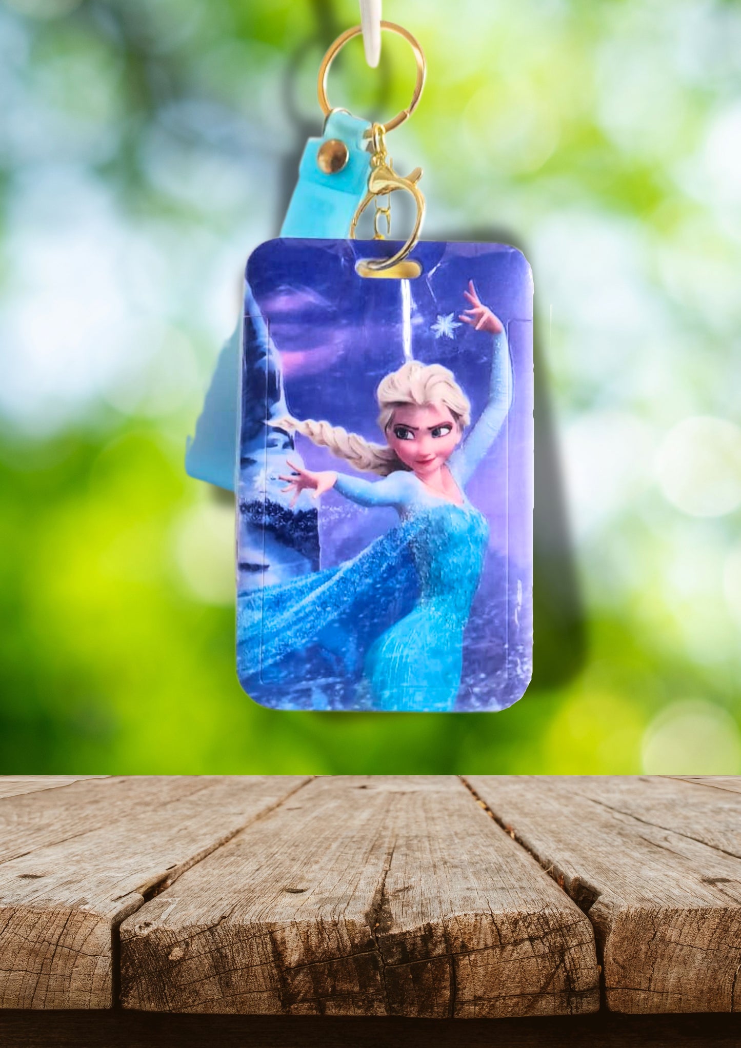 Elsa Keychain with Removable Name Tag