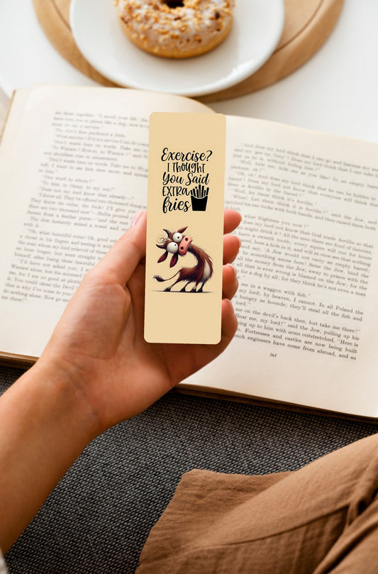 Exercise? Long Bookmark 2×6"
