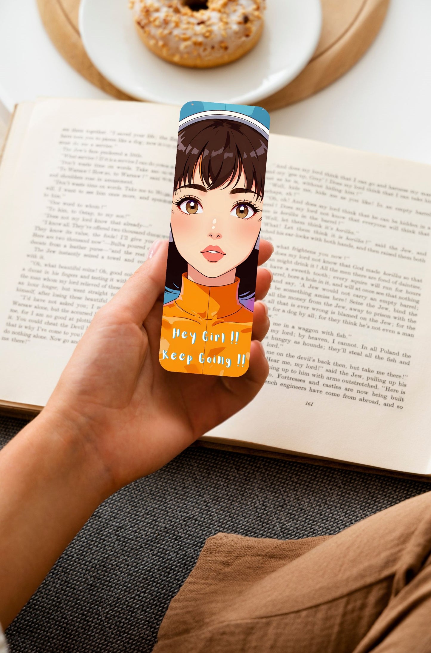 Hey Girl Keep Going Long Bookmark 2×6"