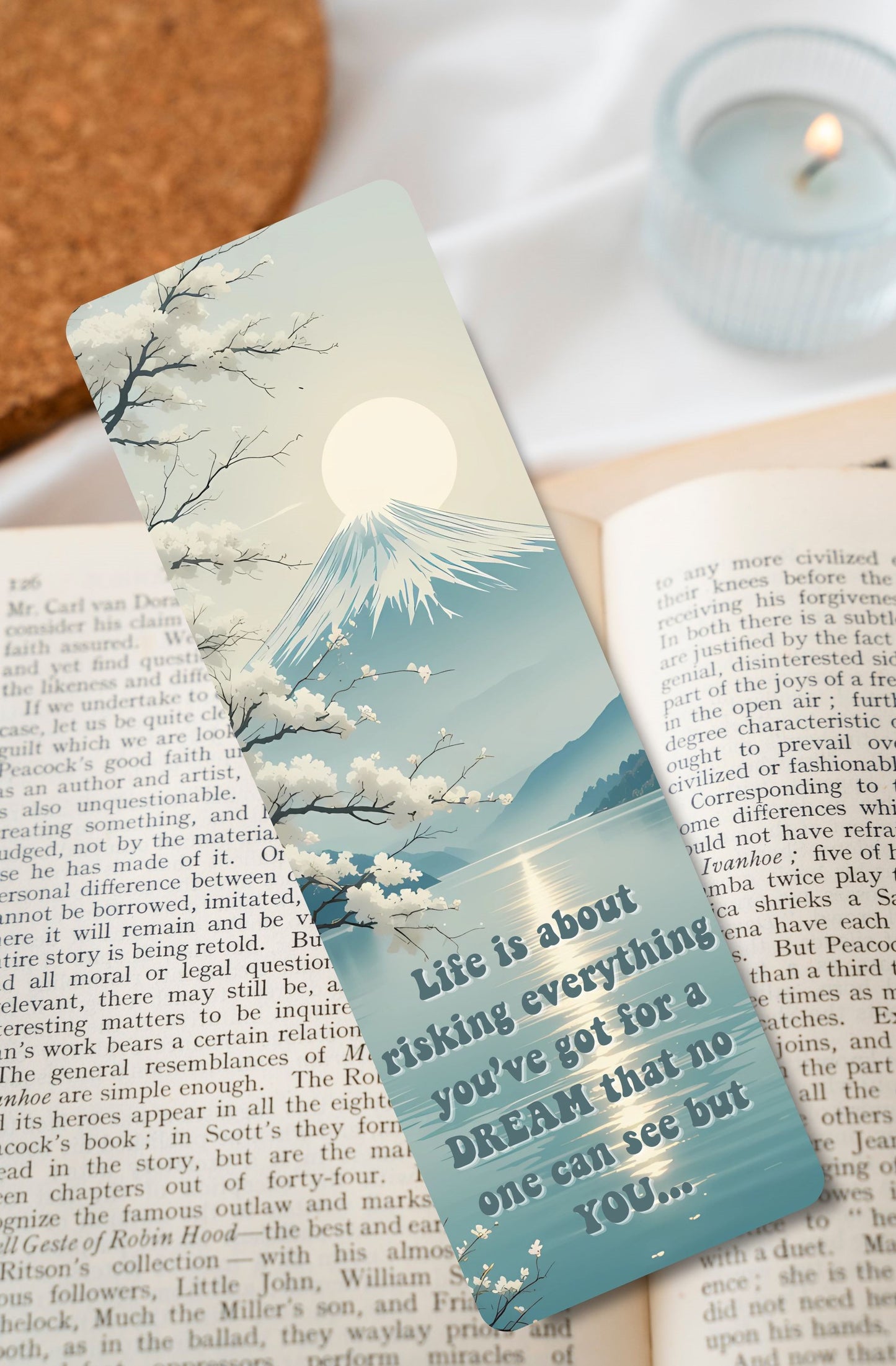 Life is About Risking Long Bookmark 2×6"