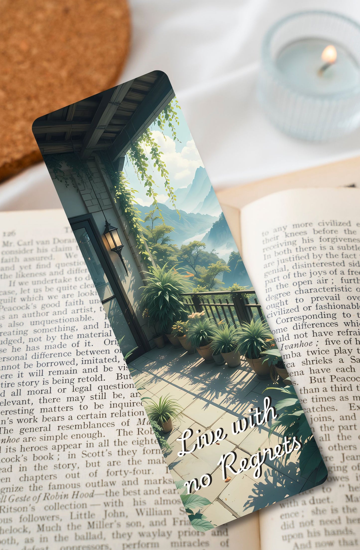 Live With No Regrets Long Bookmark 2×6"