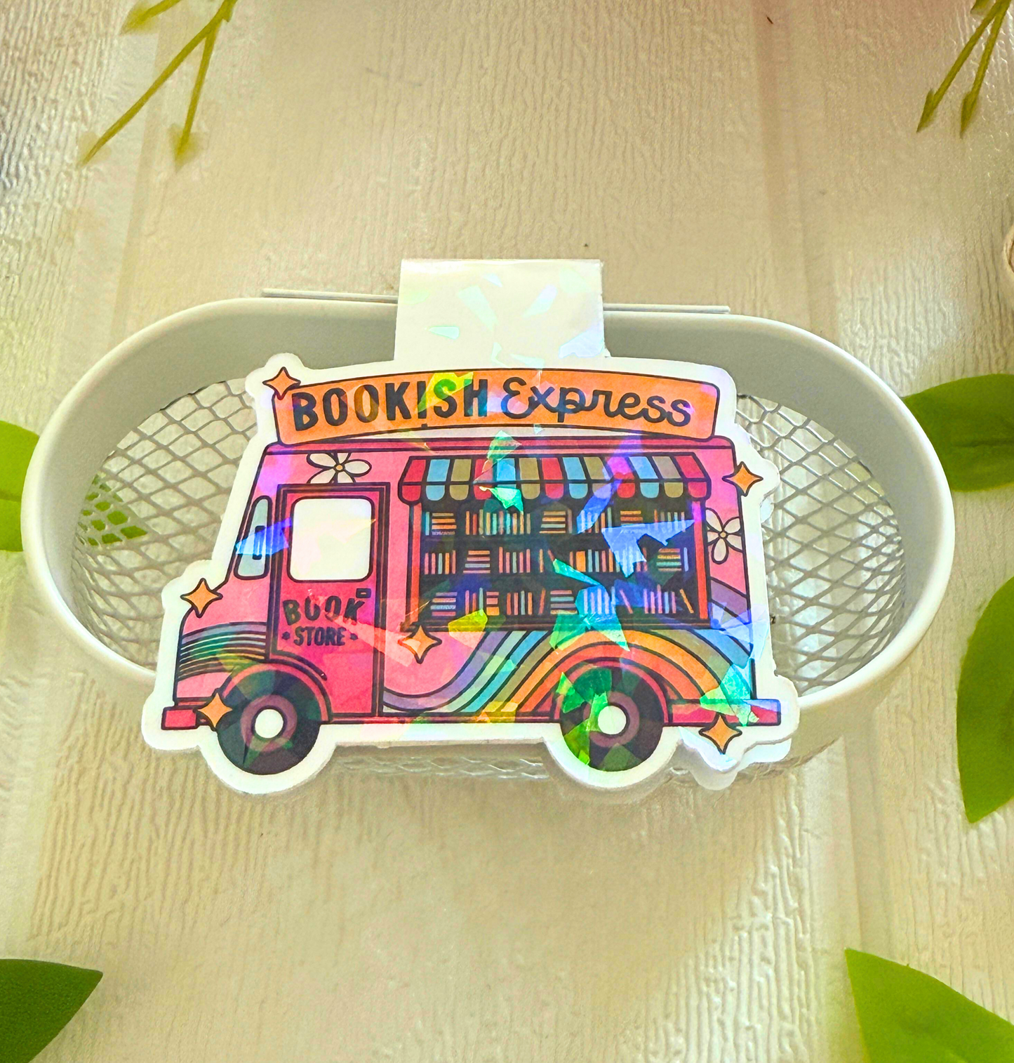 Bookish Express Holographic Magnetic Bookmark