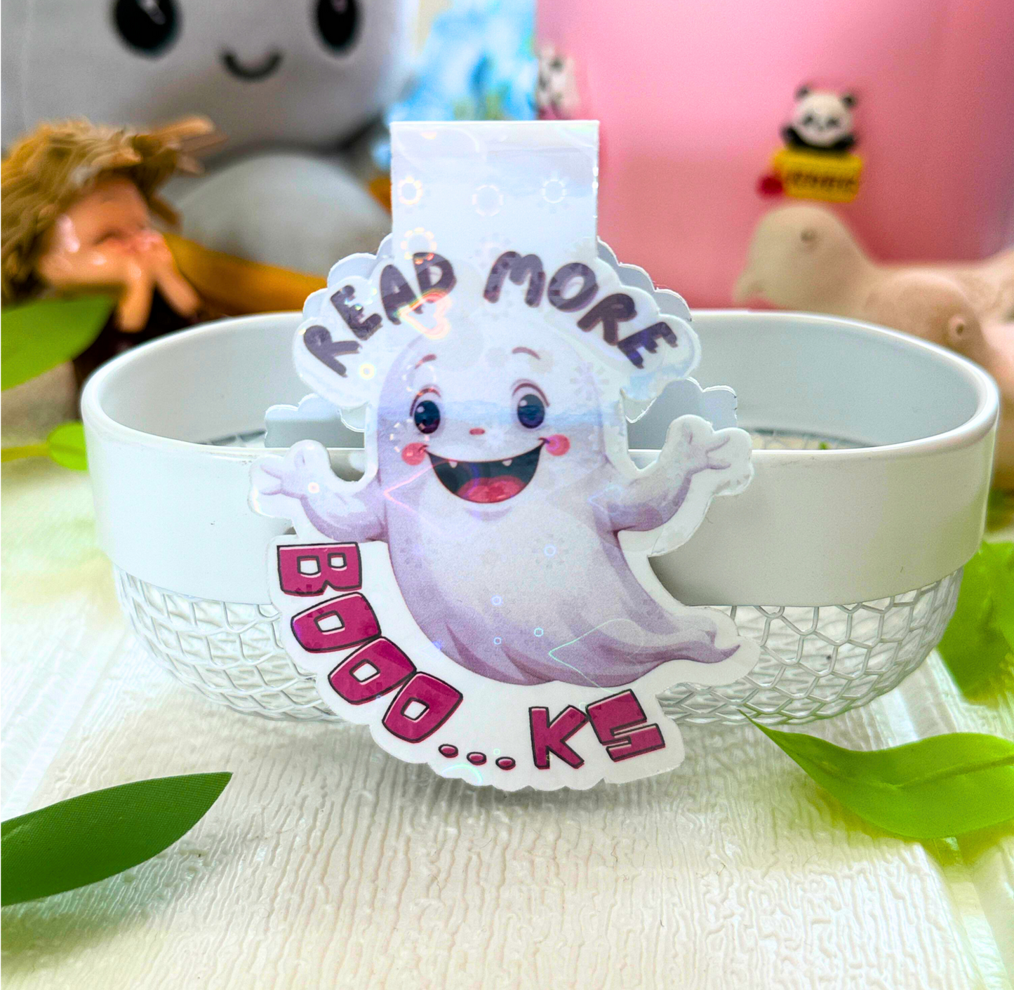 "Read More Boo...ks" Holographic Magnetic Bookmark