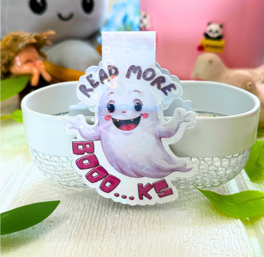 "Read More Boo...ks" Holographic Magnetic Bookmark
