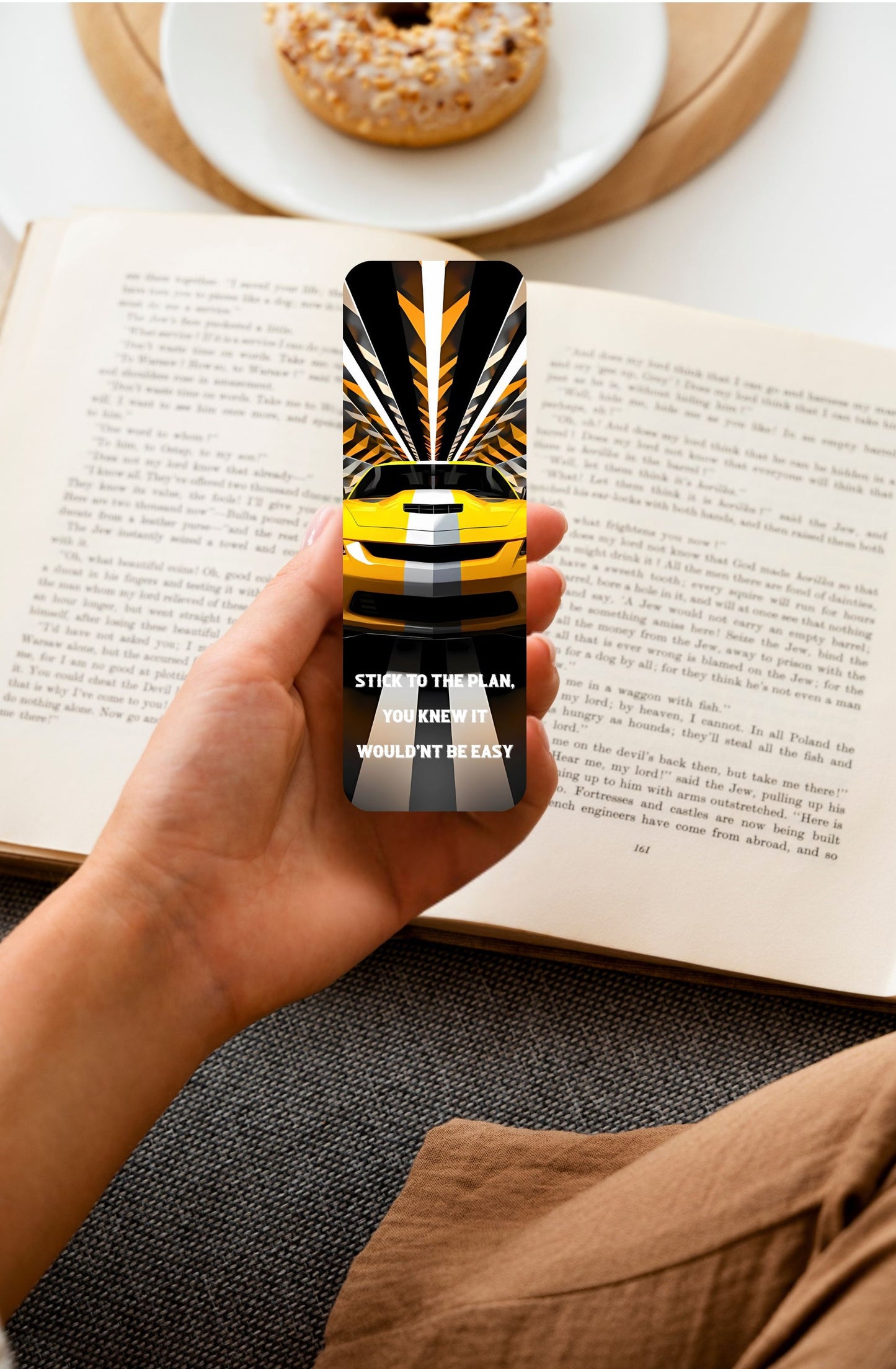 Stick To The Plan Long Bookmark 2×6"