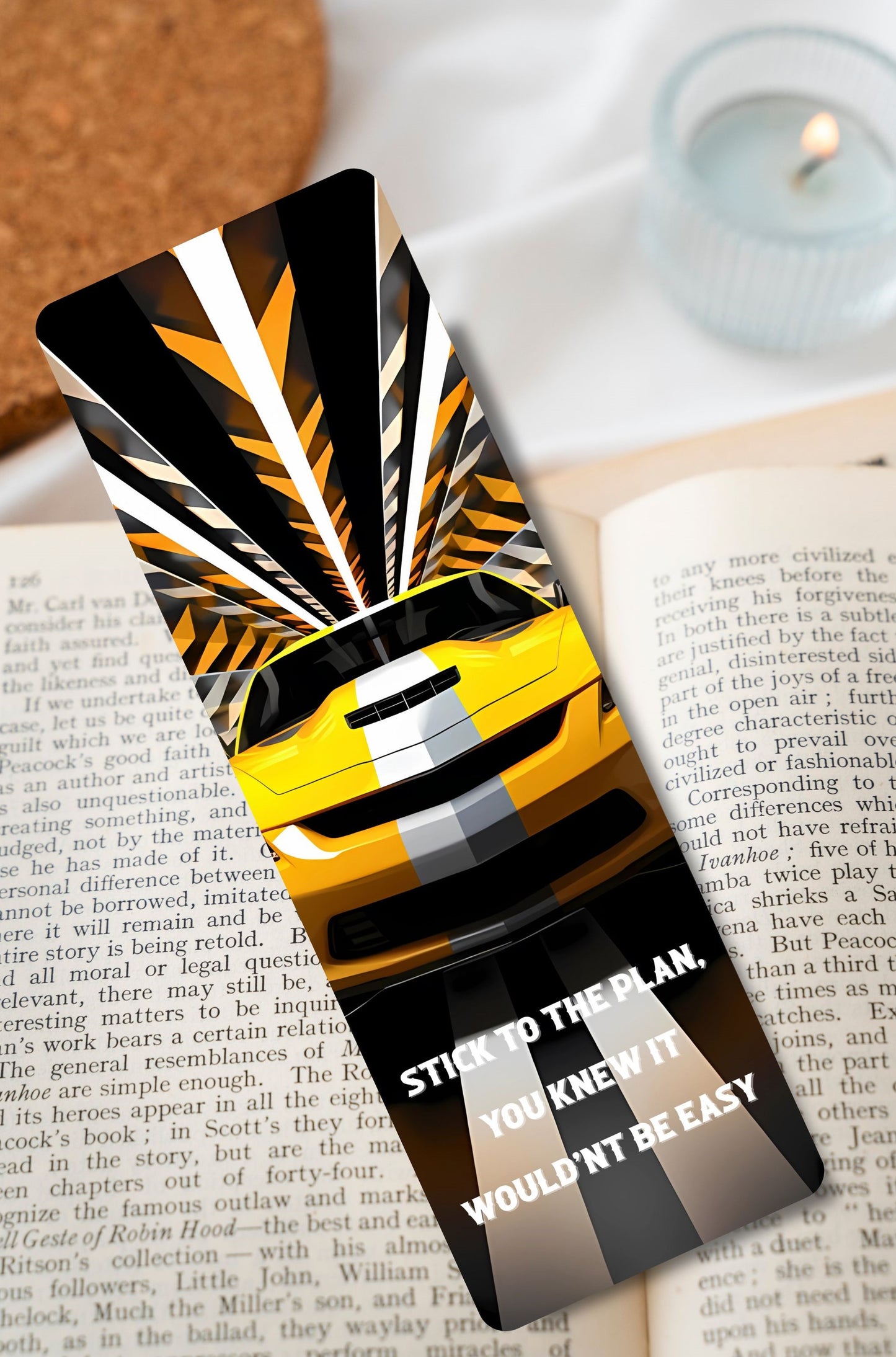 Stick To The Plan Long Bookmark 2×6"