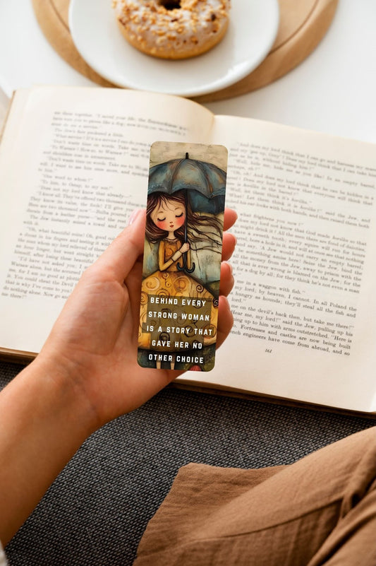 Strong Woman Long Bookmark 2×6"