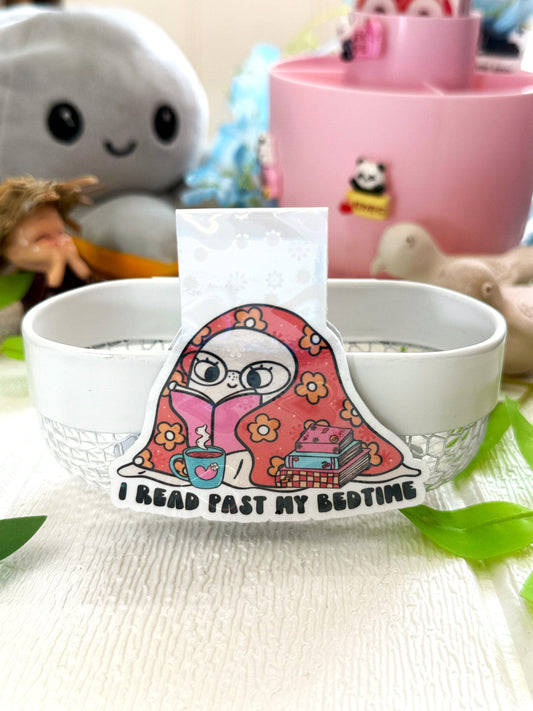 "I Read Past My Bedtime" Holographic Magnetic Bookmark