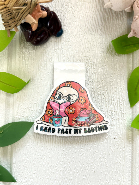 "I Read Past My Bedtime" Holographic Magnetic Bookmark