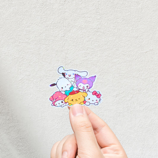 Kuromi Holographic 3inch Glossy Water Proof Vinyl Sticker Great for Water Bottles, Journals, Laptops, Phones