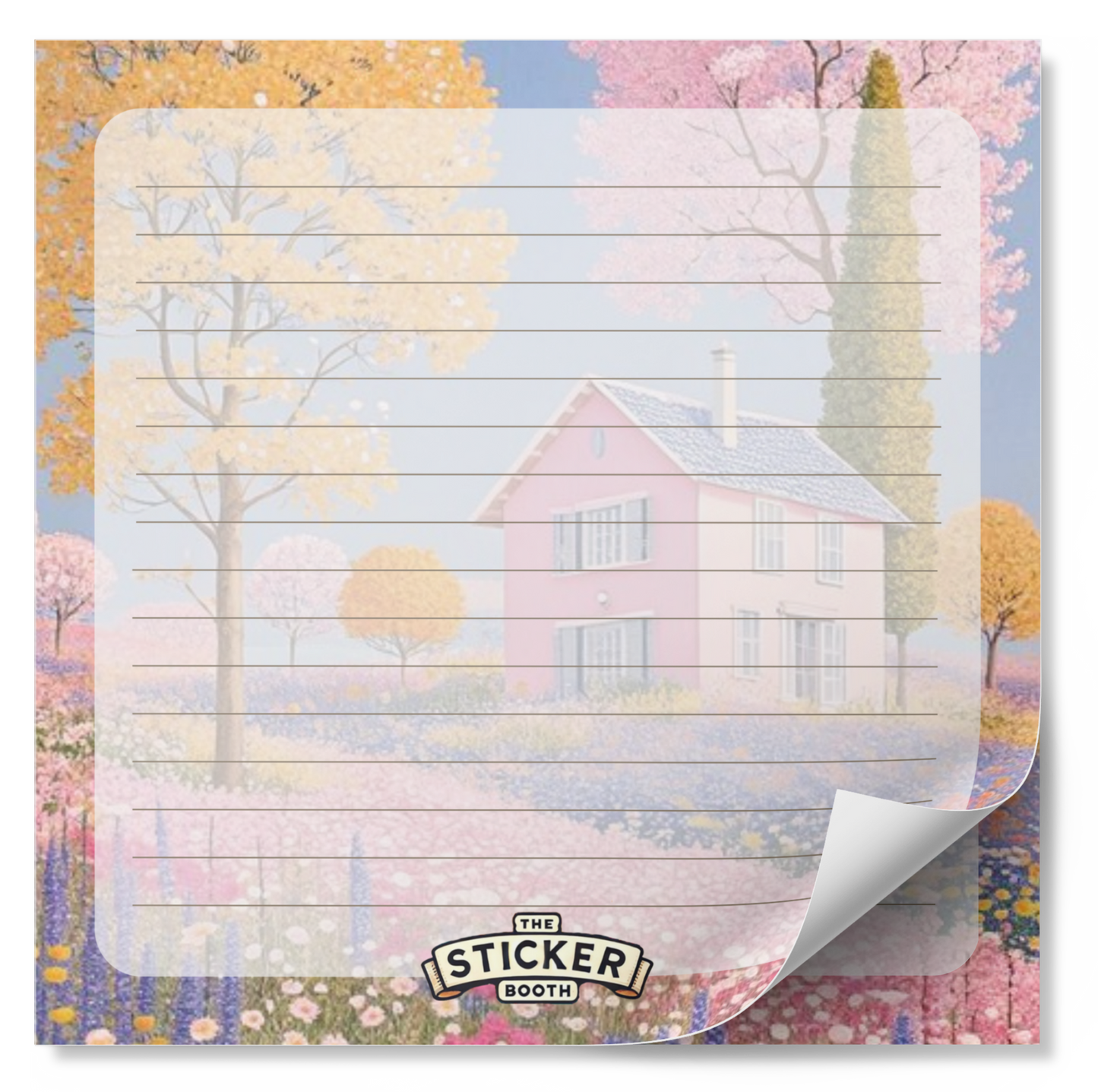 Pretty House Memo Pad 50 Pages
