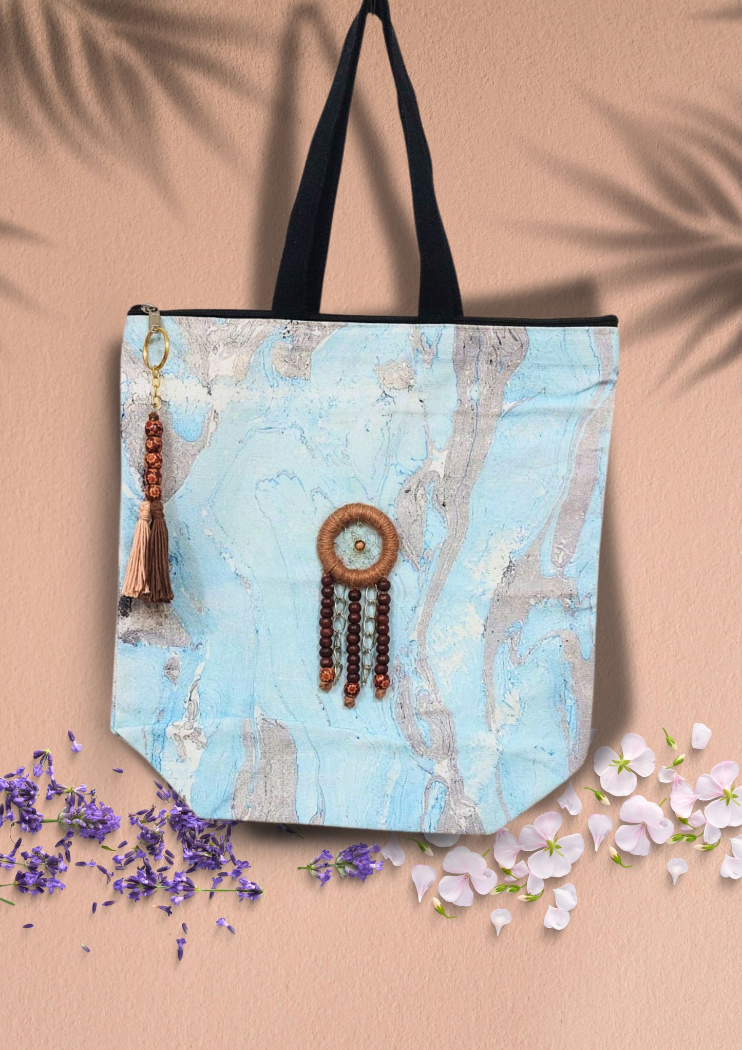 Dream Catcher Tote Bag with Bag Charm and Free Pouch
