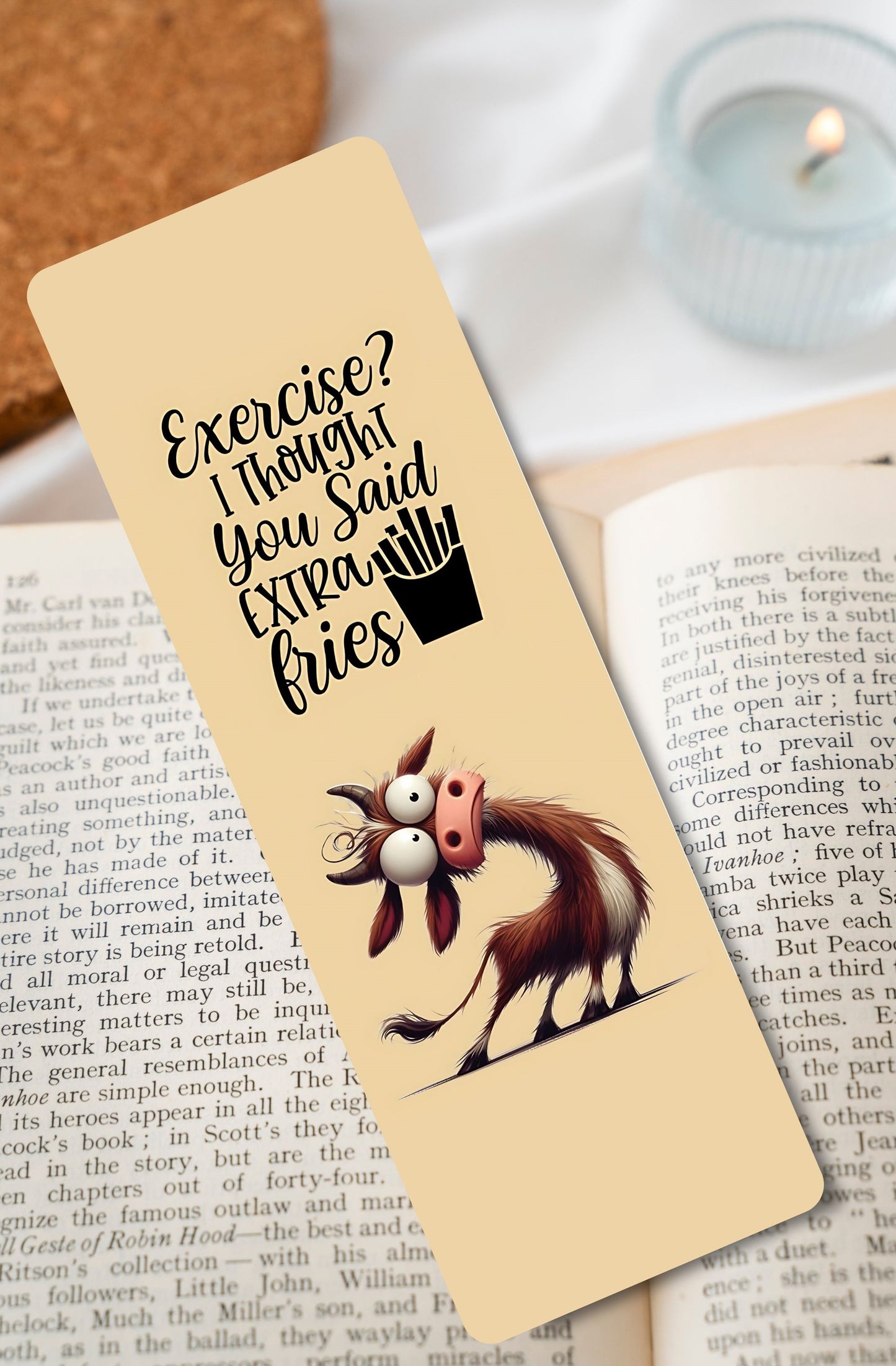 Exercise? Long Bookmark 2×6"