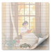 Charming Girl reading on Window Pane Memo Pad 50 Pages