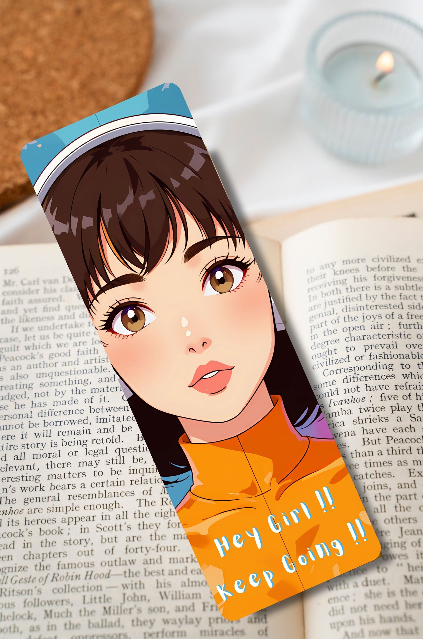 Hey Girl Keep Going Long Bookmark 2×6"