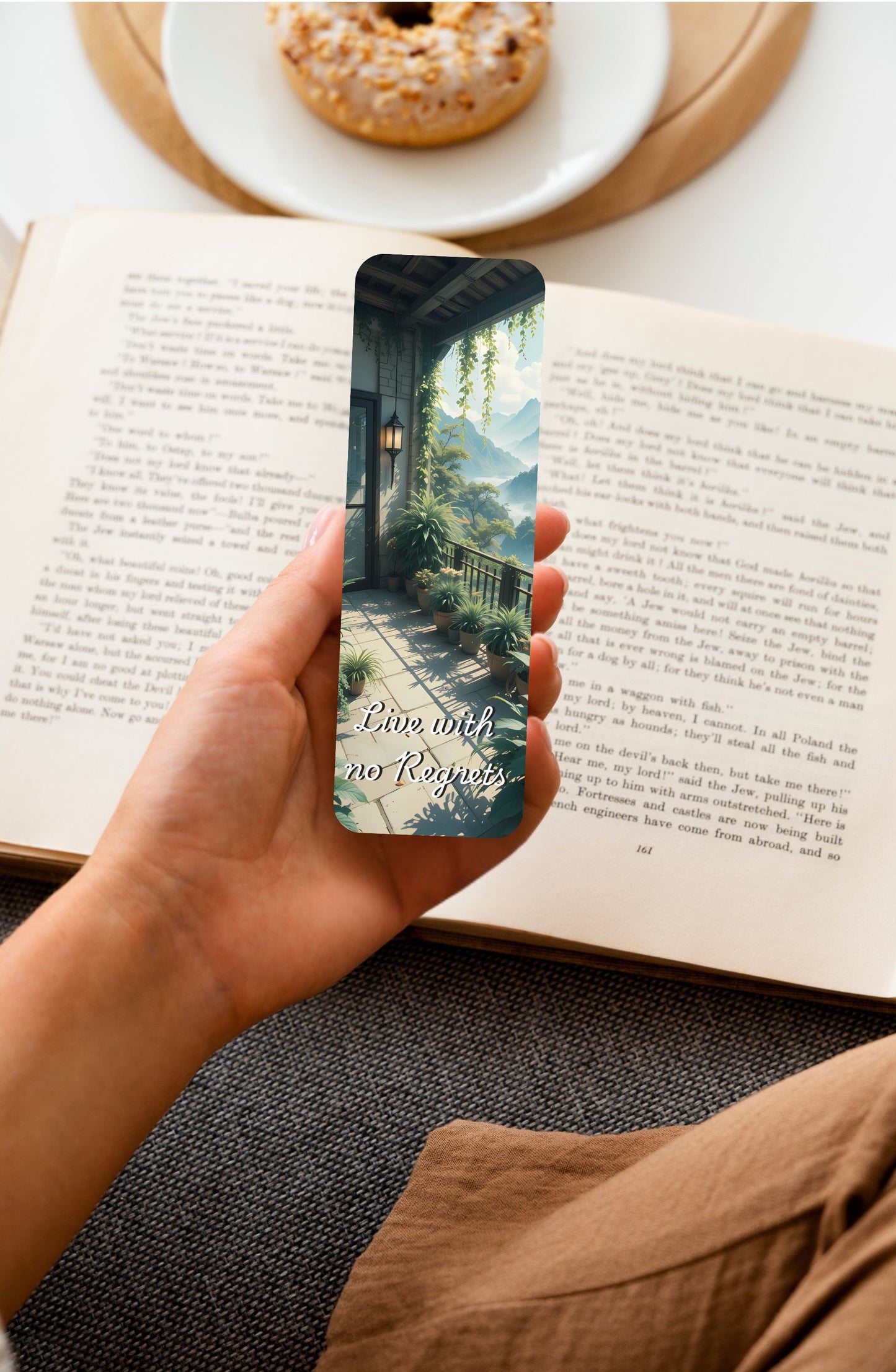 Live With No Regrets Long Bookmark 2×6"