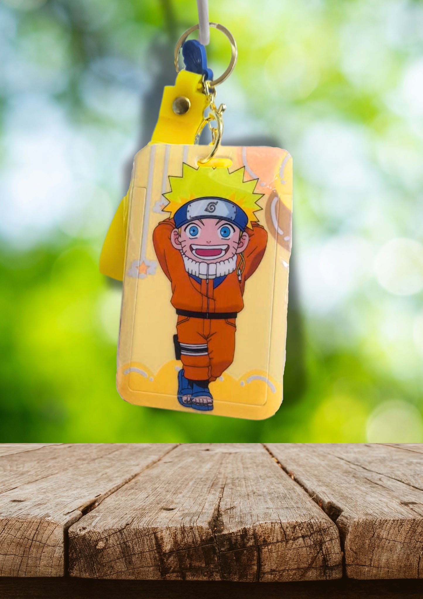 Naruto Keychain with Removable Name Tag Card